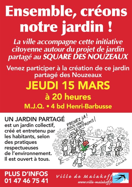 15 mars à la MJQ - Réunion publique